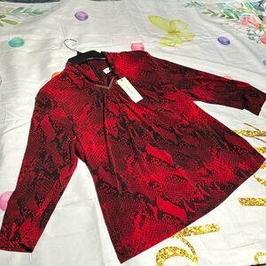 NWT Calvin Klein long sleeve blouse